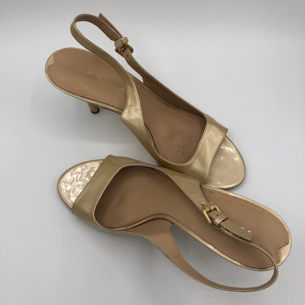 Vero Cuoio for Via Spiga Patent Leather Slingbacks - Picture 2 of 5